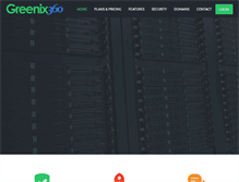 Tablet Screenshot of greenixhosting.com